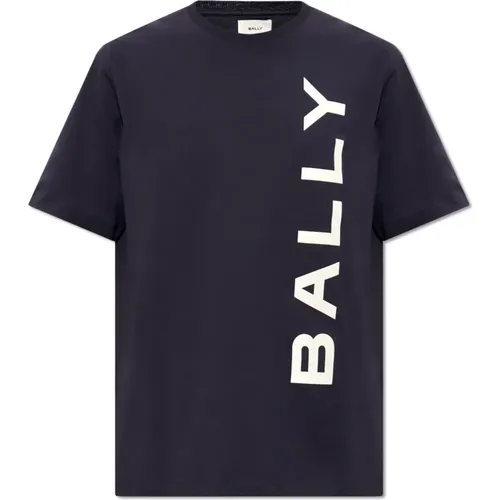 T-Shirt mit Logo , Herren, Größe: L - Bally - Modalova
