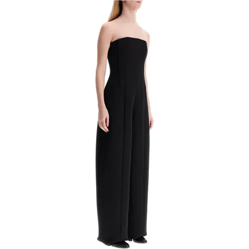 Crepe Jumpsuit with Boned Bustier , female, Sizes: XS - Khaite - Modalova