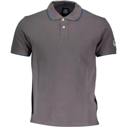 Elegantes graues Poloshirt , Herren, Größe: XL - North Sails - Modalova