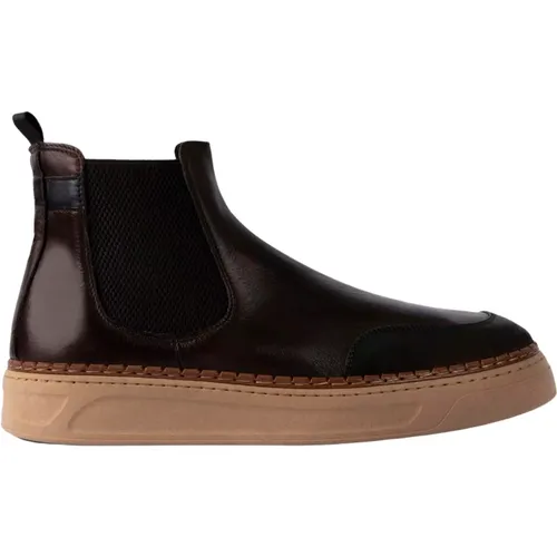 Braune Chelsea Boots , Herren, Größe: 40 EU - Exton - Modalova