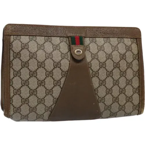 Pre-owned Canvas clutches , female, Sizes: ONE SIZE - Gucci Vintage - Modalova