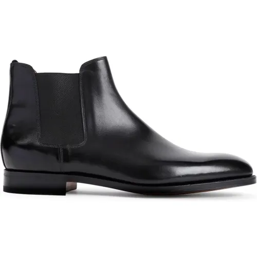 Schwarze Stiefeletten mit Texturierten Details - John Lobb - Modalova