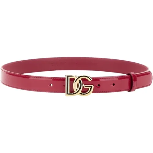 Logo Buckle Belt , female, Sizes: 85 CM - Dolce & Gabbana - Modalova