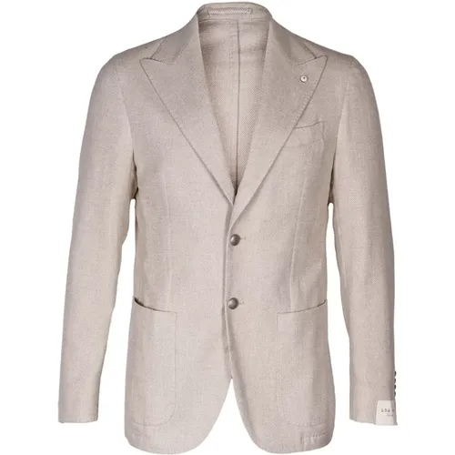 Men's Cotton Blazer with Metal Buttons , male, Sizes: M, 2XL, S, L - L.b.m. 1911 - Modalova