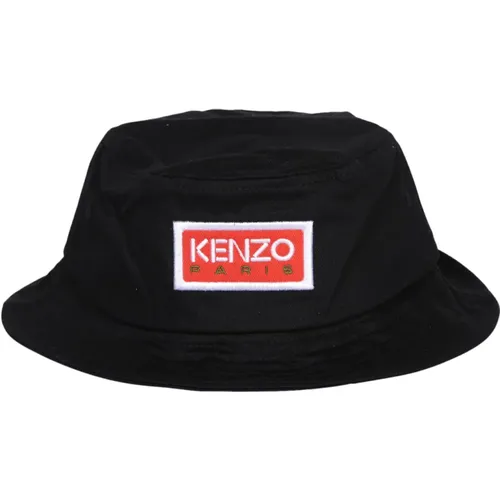 Stylish Bucket Hat with Logo Patch , male, Sizes: M, L, S - Kenzo - Modalova