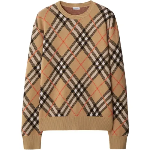 Gemusterter Intarsia-Strickpullover - Burberry - Modalova