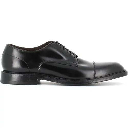 Brushed Leather Derby Shoes , male, Sizes: 11 UK, 7 UK - Green George - Modalova