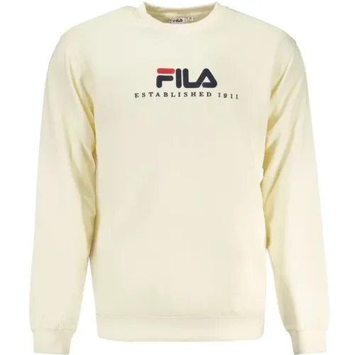 Beiger Baumwollpullover , Herren, Größe: 2XL - Fila - Modalova