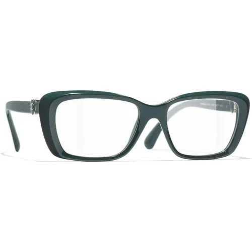 Grüne Optische Brille Stilvolles Modell , Damen, Größe: 54 MM - Chanel - Modalova
