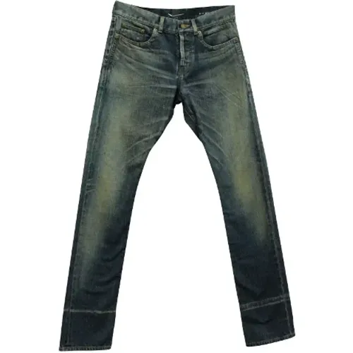 Pre-owned Cotton jeans , male, Sizes: 4XS - Yves Saint Laurent Vintage - Modalova