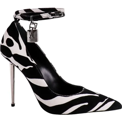 Animalier Print Velvet Heels , female, Sizes: 4 UK - Tom Ford - Modalova