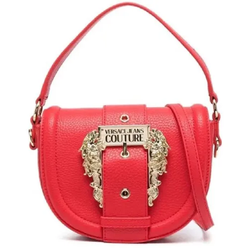 Women`s Handbag with Logo Buckle , female, Sizes: ONE SIZE - Versace Jeans Couture - Modalova