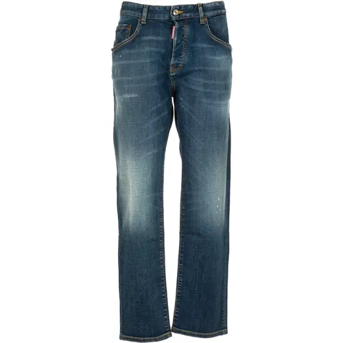 Hochwertige Denim-Jeans für Jungen - Dsquared2 - Modalova
