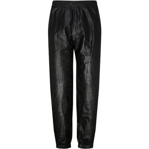 Embossed Logo Leather Joggers , male, Sizes: S - Givenchy - Modalova