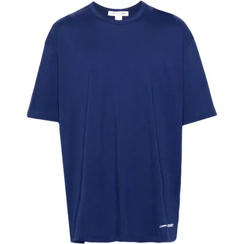 Logo-print Cotton T-shirt in , male, Sizes: M, XS, L, S - Comme des Garçons - Modalova