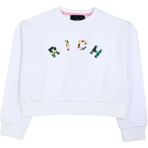 Multicolor Logo Sweatshirt Rundhalsausschnitt Langarm - John Richmond - Modalova