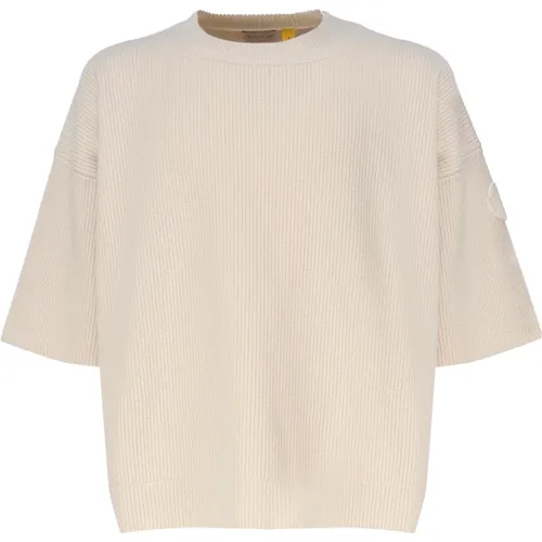 Wool Sweater Circle Brioche Stitch , male, Sizes: M, XL, L - Moncler - Modalova