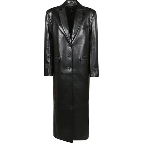 Leather Quinn Coat , female, Sizes: M - Anine Bing - Modalova