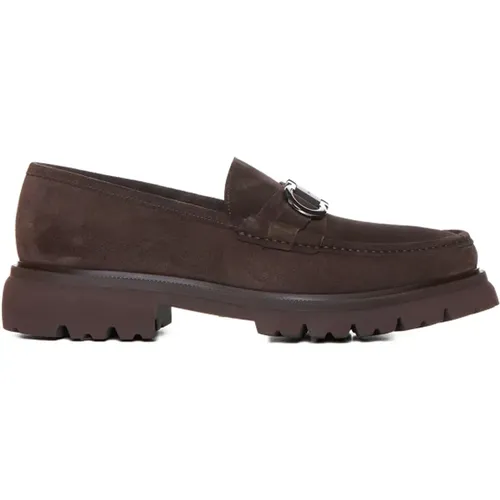 Flat Shoes for Women , male, Sizes: 9 UK, 10 UK, 7 UK, 8 1/2 UK, 6 1/2 UK, 6 UK - Salvatore Ferragamo - Modalova