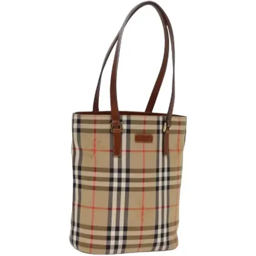 Pre-owned Canvas shoulder-bags , female, Sizes: ONE SIZE - Burberry Vintage - Modalova