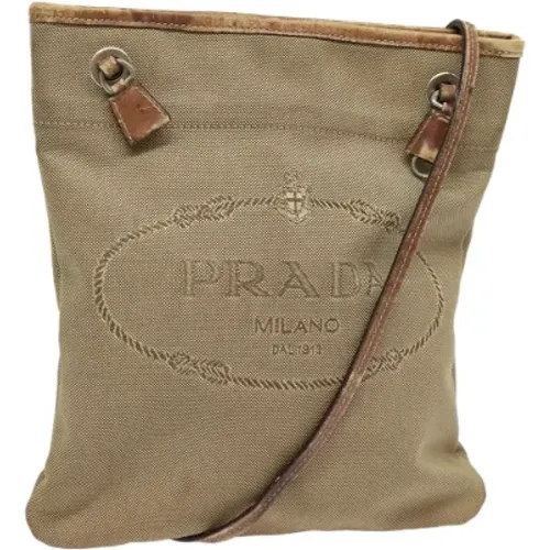 Pre-owned Canvas prada-bags , female, Sizes: ONE SIZE - Prada Vintage - Modalova