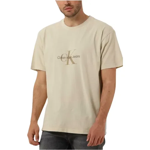 Herren Polo T-Shirts Mineral Dye Tee , Herren, Größe: XL - Calvin Klein - Modalova