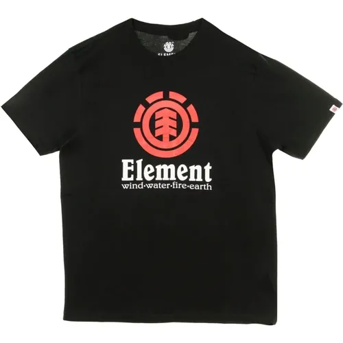 Schwarzes Herren T-Shirt , Herren, Größe: S - Element - Modalova