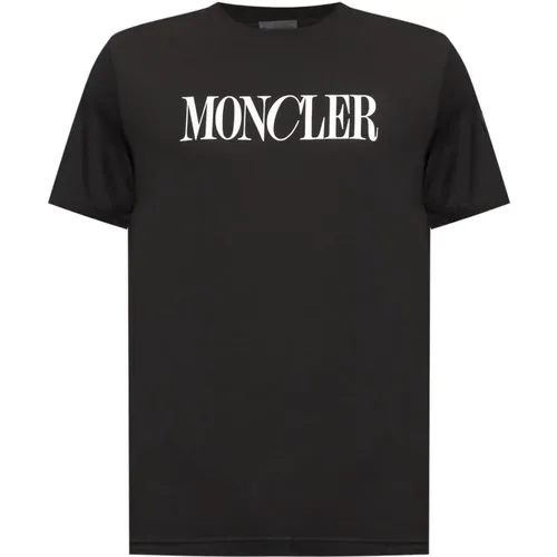 T-shirt with logo , male, Sizes: XL - Moncler - Modalova