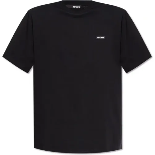 T-Shirt mit Logo - ROTATE Birger Christensen - Modalova