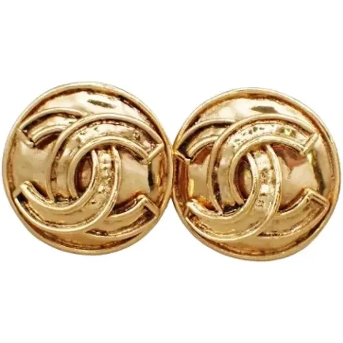 Pre-owned Metal earrings , female, Sizes: ONE SIZE - Chanel Vintage - Modalova