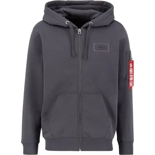 Sportliche Kapuzen-Sweatjacke , Herren, Größe: XL - alpha industries - Modalova