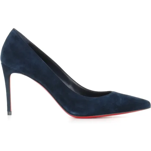 Suede Heeled Pumps , female, Sizes: 4 1/2 UK, 7 UK, 5 UK - Christian Louboutin - Modalova