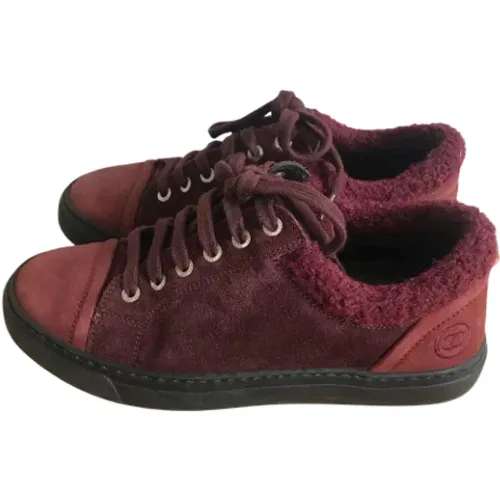 Pre-owned Suede sneakers , unisex, Sizes: 3 UK - Chanel Vintage - Modalova