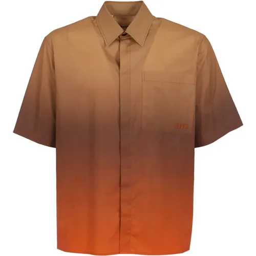 Short Sleeve Shirts , male, Sizes: XL, L - Msgm - Modalova