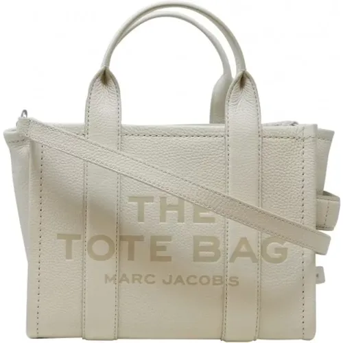 Weiße Leder Kleine Tote Tasche , Damen, Größe: ONE Size - Marc Jacobs - Modalova