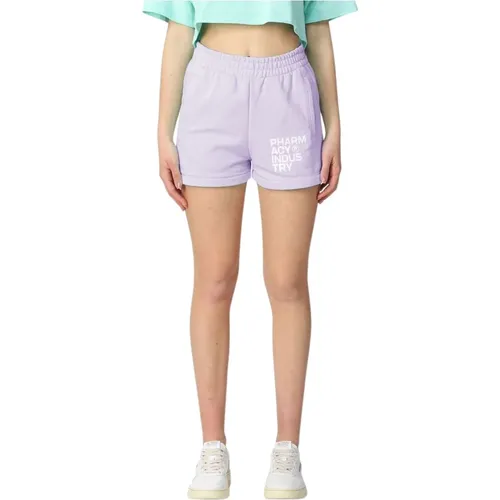 Elegante Lila Baumwollshorts - Sommer Essential - PHARMACY INDUSTRY - Modalova