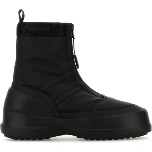 Schwarze Gummistiefeletten , Herren, Größe: 41 EU - moon boot - Modalova