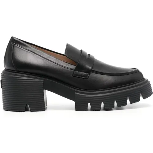 Chic Loafer Heeled Boots , female, Sizes: 6 1/2 UK - Stuart Weitzman - Modalova