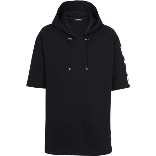 Oversized Kapuzenpullover , Herren, Größe: XS - Balmain - Modalova