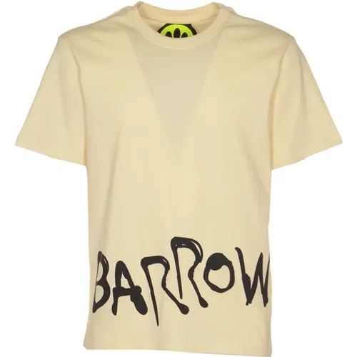 Weiße T-Shirts und Polos , Herren, Größe: XS - Barrow - Modalova