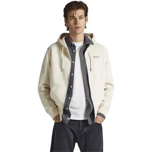 Edward Zip Hoodie , Herren, Größe: M - Pepe Jeans - Modalova