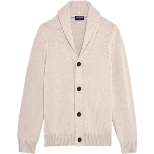 Merino wool shawl collar Cardigan , male, Sizes: M, S, L, XS, 2XL - L'Exception Paris - Modalova