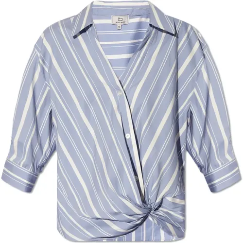 Striped shirt , female, Sizes: S, XS - Woolrich - Modalova