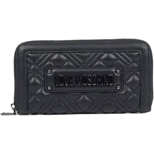 Quilted Wallet , female, Sizes: ONE SIZE - Love Moschino - Modalova