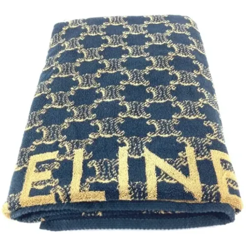 Pre-owned Cotton scarves , female, Sizes: ONE SIZE - Celine Vintage - Modalova