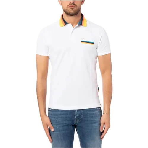 Multicolored Polo Shirt , male, Sizes: S - Sun68 - Modalova