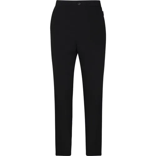 Dark Cotton Blend Trousers , male, Sizes: L, M - Hevo - Modalova