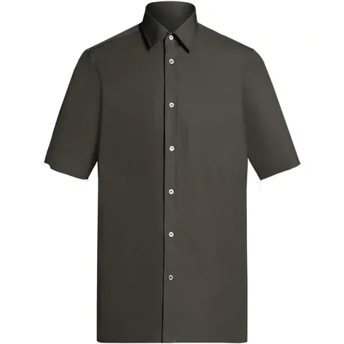 Wood Short-Sleeved Shirt , male, Sizes: XL, M, 2XS - Maison Margiela - Modalova