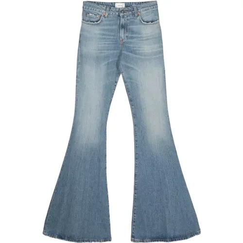 Distressed Wide Leg Denim Jeans , female, Sizes: W29 - Haikure - Modalova
