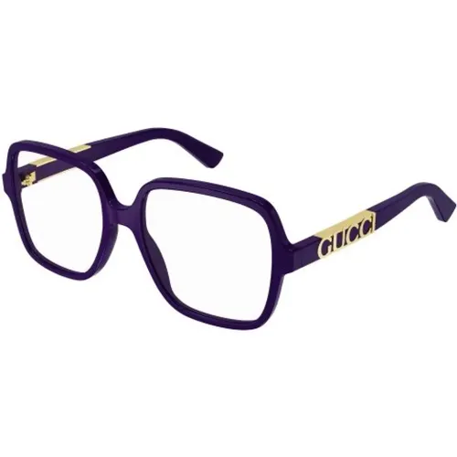 Violet Transparent Gg1193O Eyeglasses , unisex, Sizes: 56 MM - Gucci - Modalova
